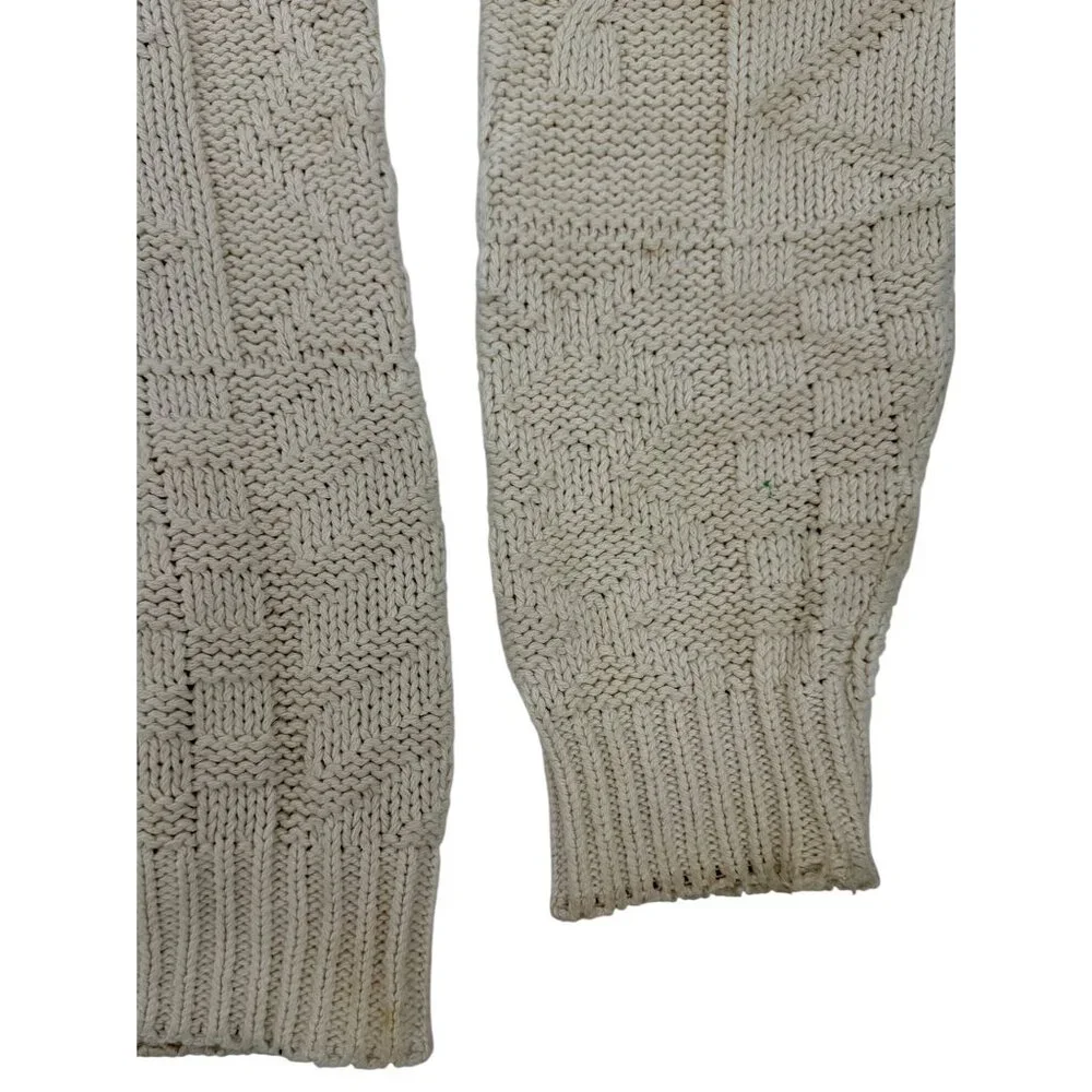 Vintage Y2K American Eagle Knit V-Neck Button Down Grunge 90s Grandpa Cardigan L - Picture 8 of 14